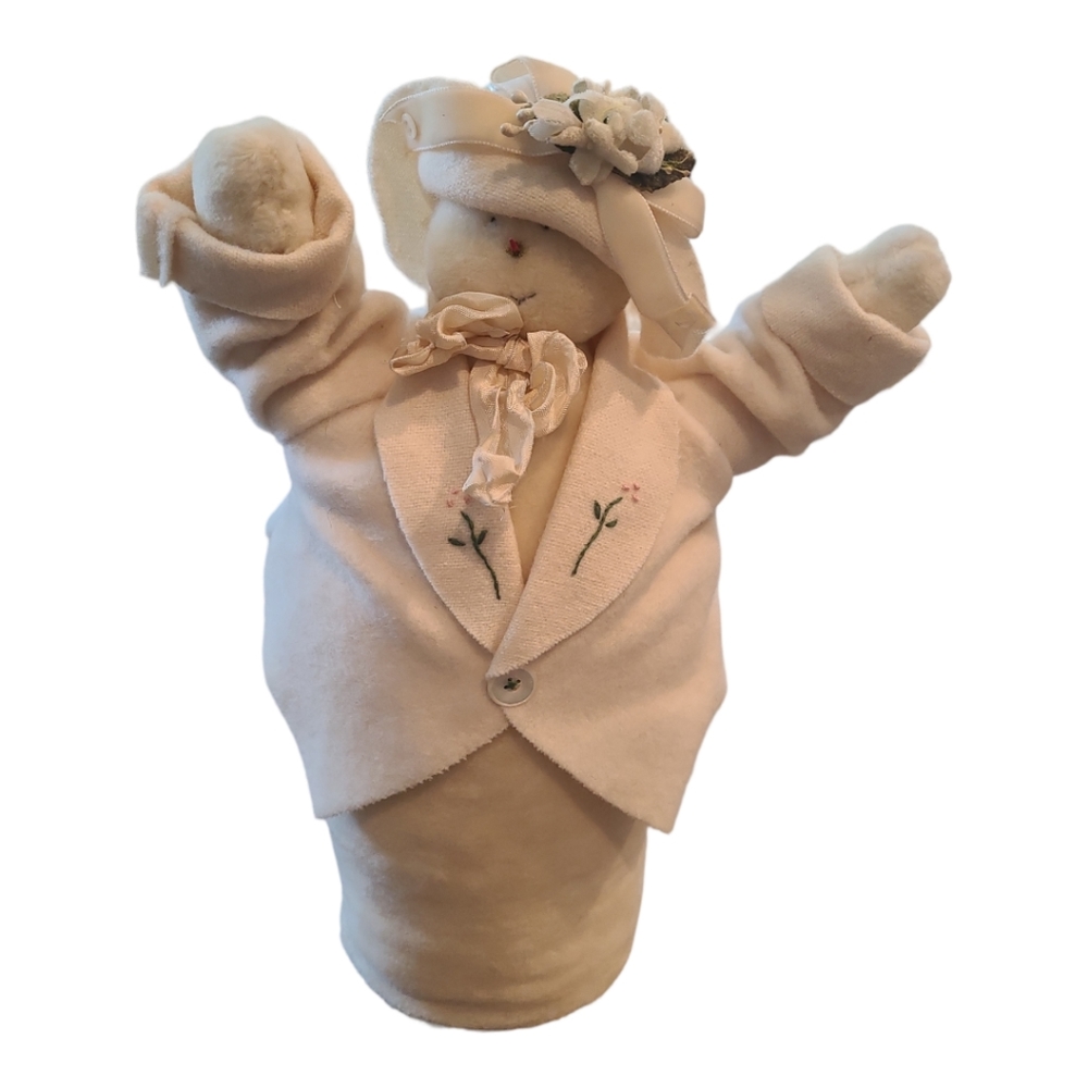Vintage Bunnies by the Bay Snowman